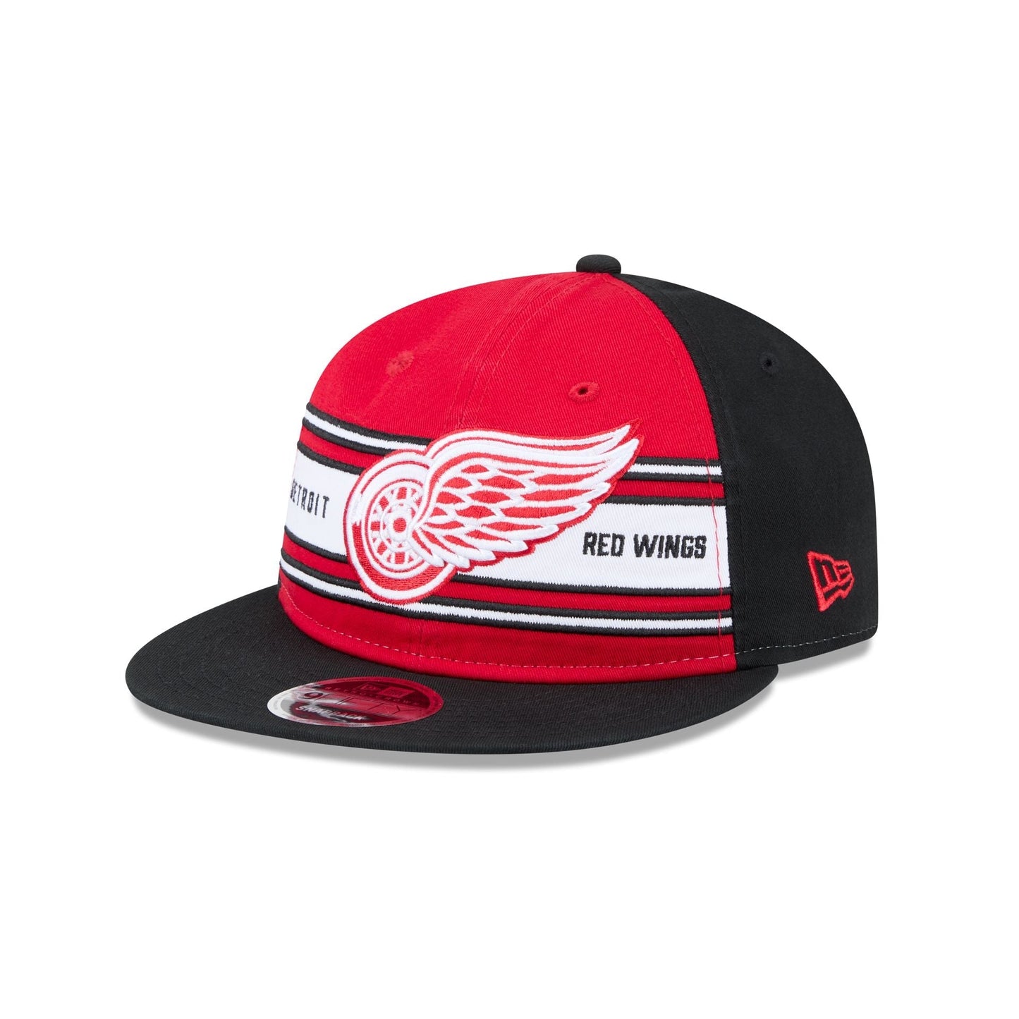 Detroit Red Wings Team Stripes Retro Crown 9FIFTY Snapback Hat