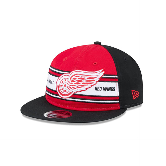 Detroit Red Wings Team Stripes Retro Crown 9FIFTY Snapback Hat