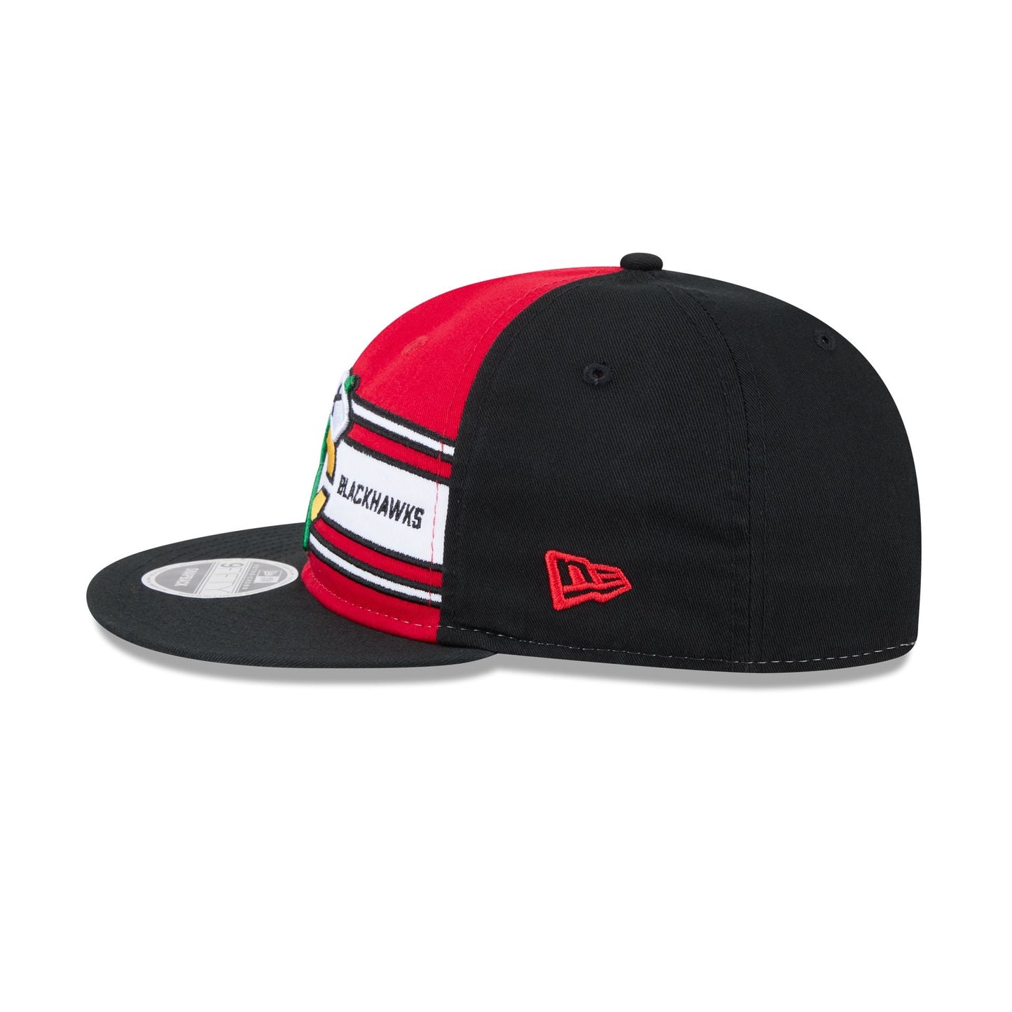 Chicago Blackhawks Team Stripes Retro Crown 9FIFTY Snapback Hat