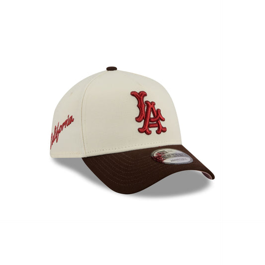 Los Angeles Angels City Script 9FORTY A-Frame Snapback Hat