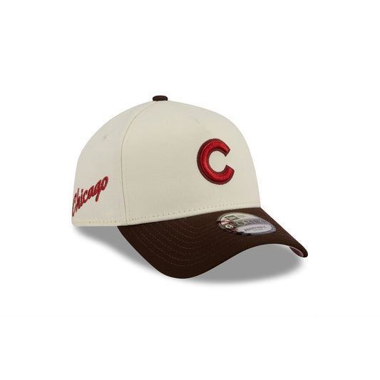Chicago Cubs City Script 9FORTY A-Frame Snapback Hat