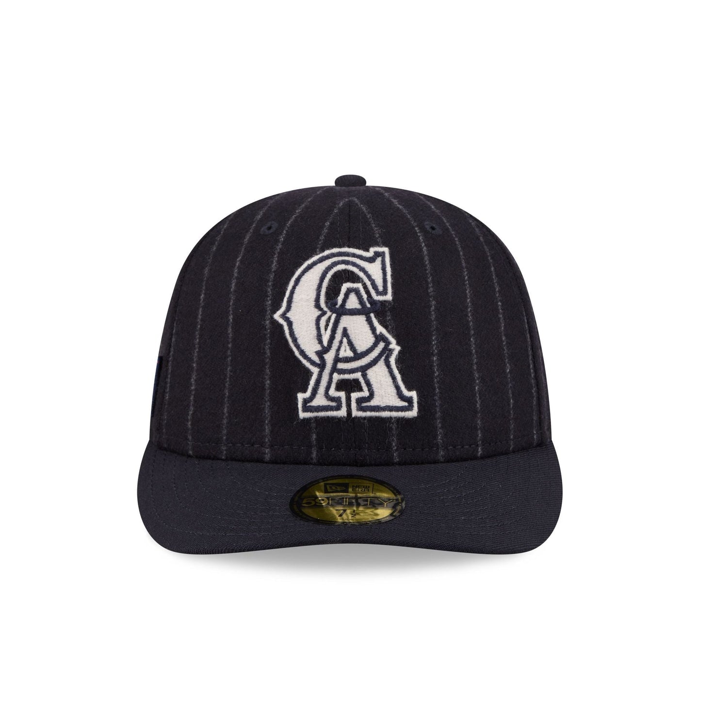 Los Angeles Angels Pinstripe Merino & Cashmere Moon 59FIFTY Fitted Hat