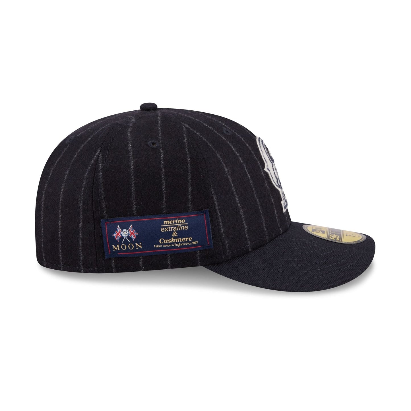 Los Angeles Angels Pinstripe Merino & Cashmere Moon 59FIFTY Fitted Hat
