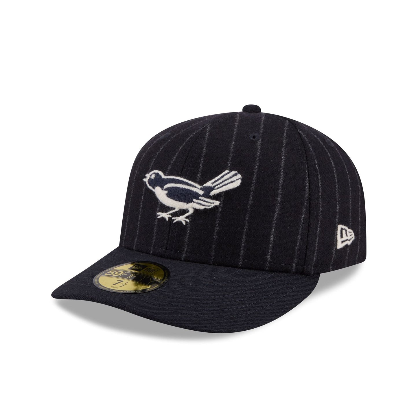 Baltimore Orioles Pinstripe Merino & Cashmere Moon 59FIFTY Fitted Hat