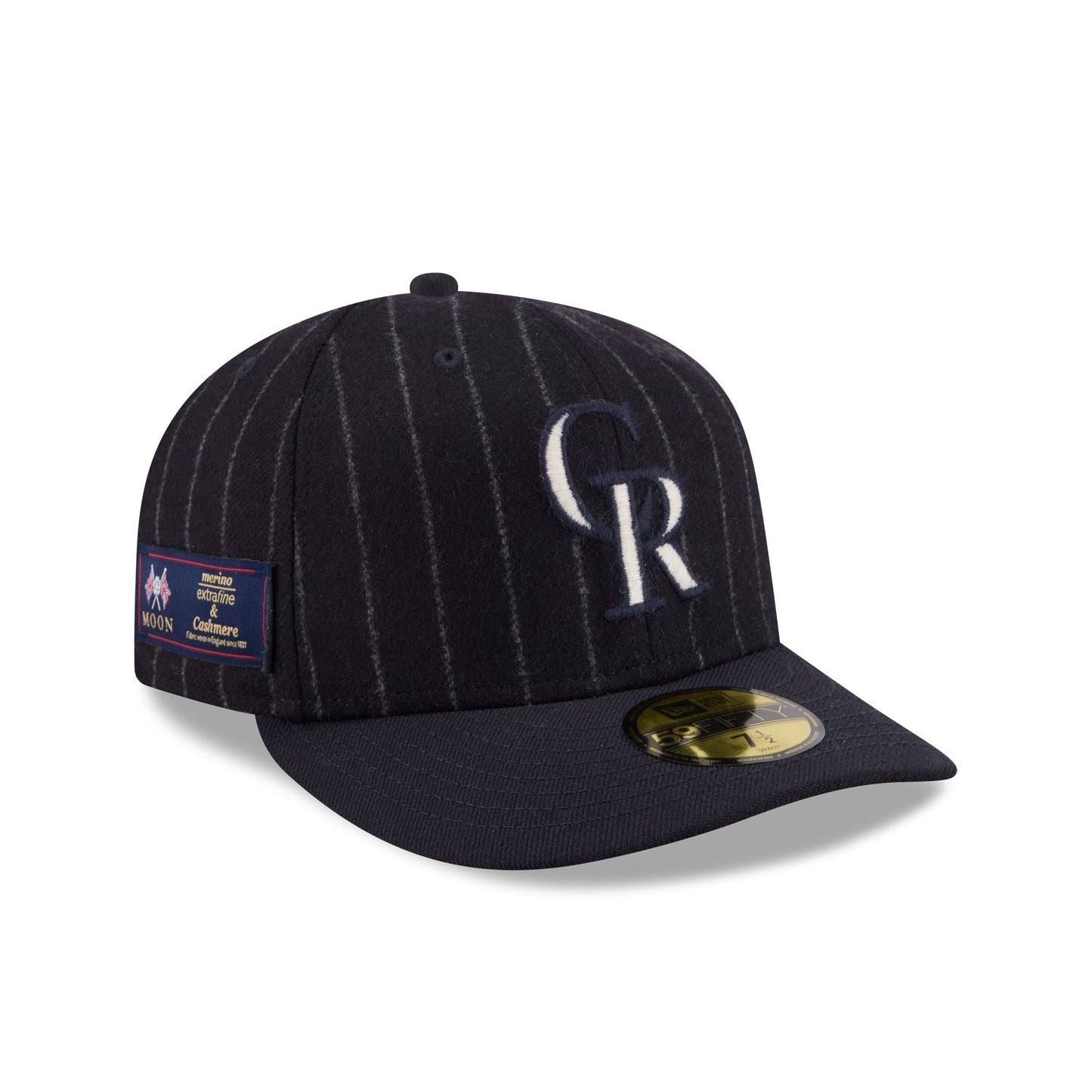 Colorado Rockies Pinstripe Merino & Cashmere Moon 59FIFTY Fitted Hat