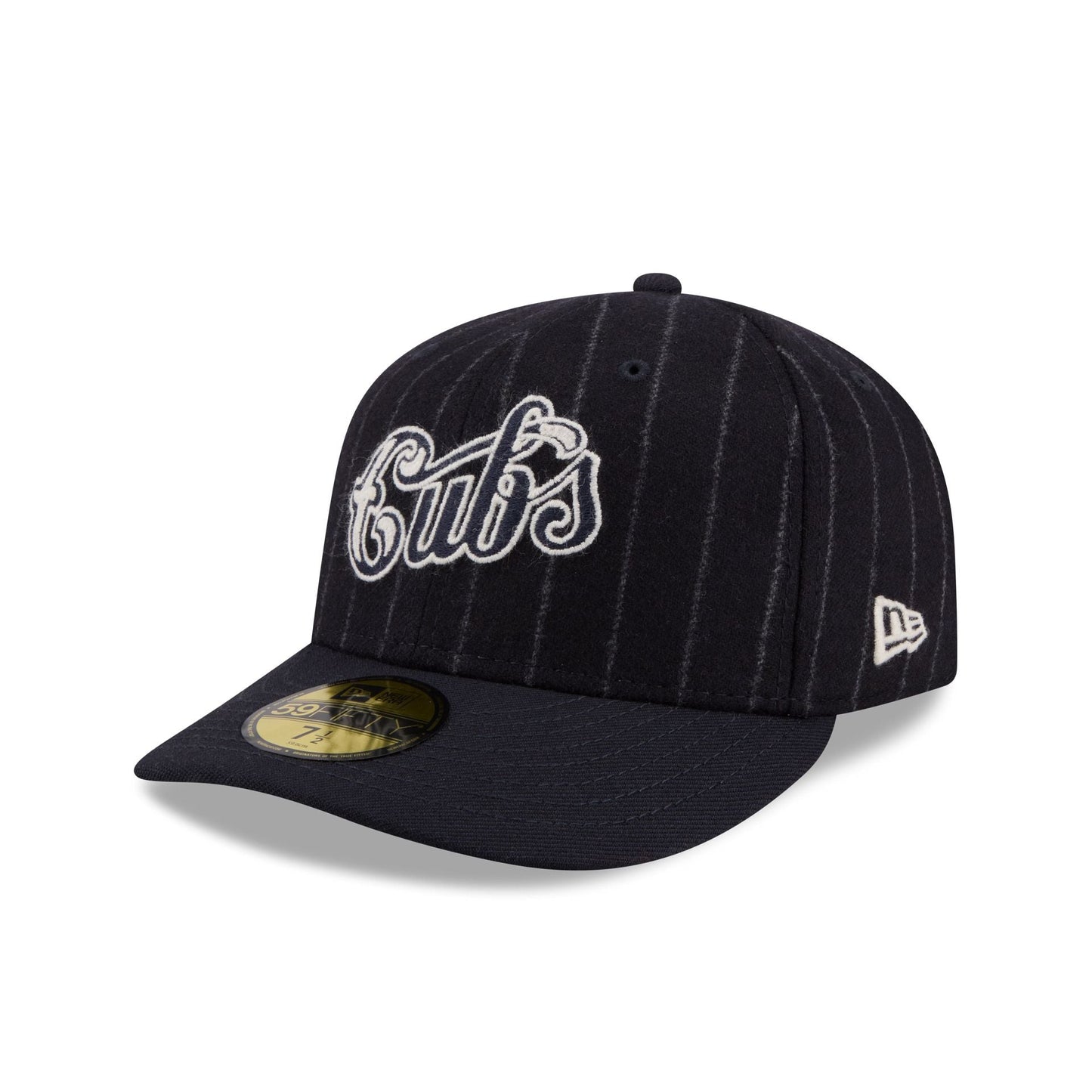 Chicago Cubs Pinstripe Merino & Cashmere Moon 59FIFTY Fitted Hat
