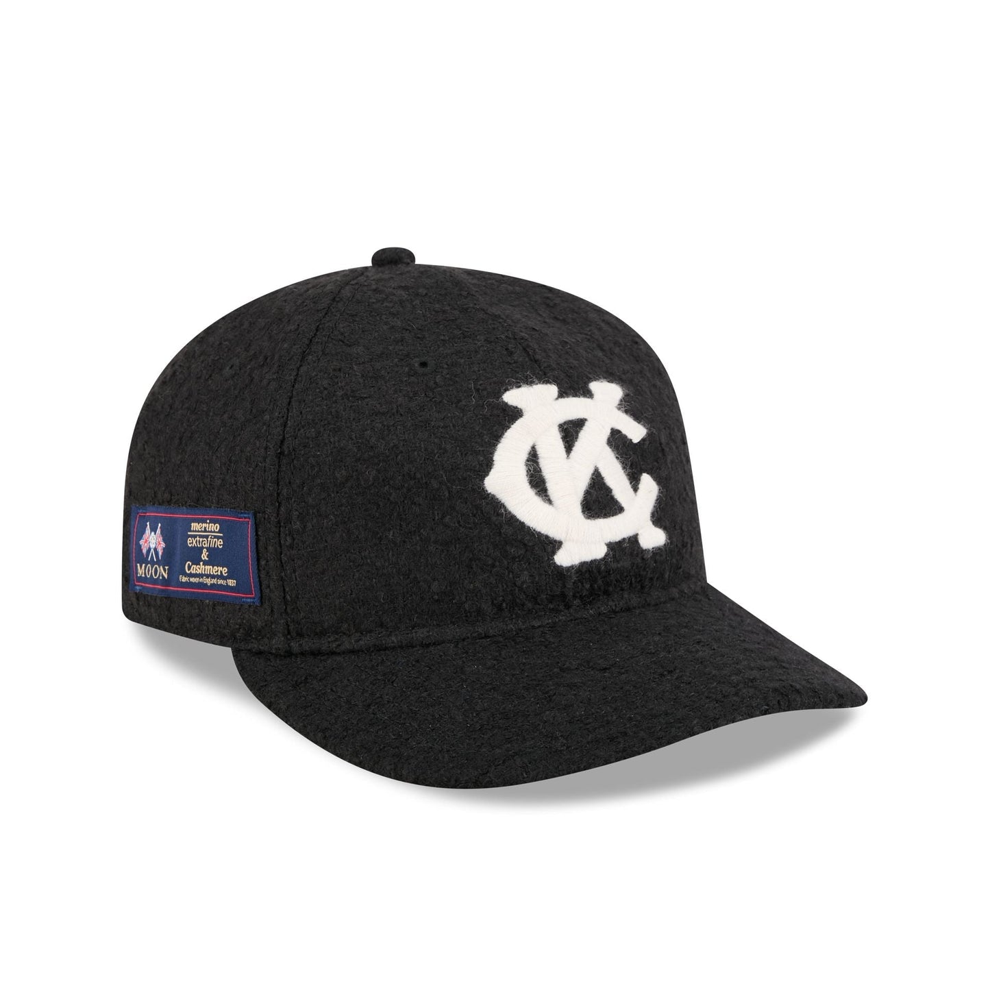 Kansas City Monarchs Navy Merino & Cashmere Moon Retro Crown 9FIFTY Adjustable Hat