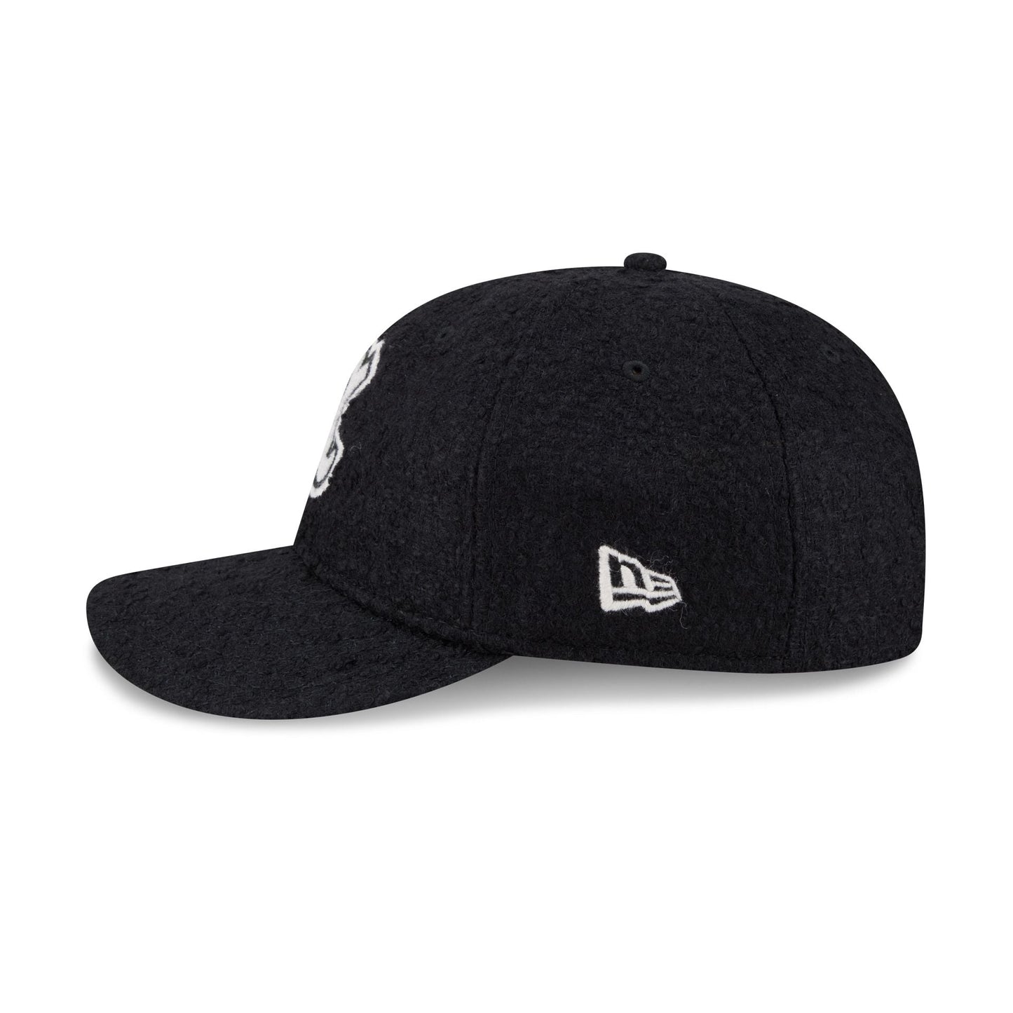 Atlanta Braves Navy Merino & Cashmere Moon Retro Crown 9FIFTY Adjustable Hat