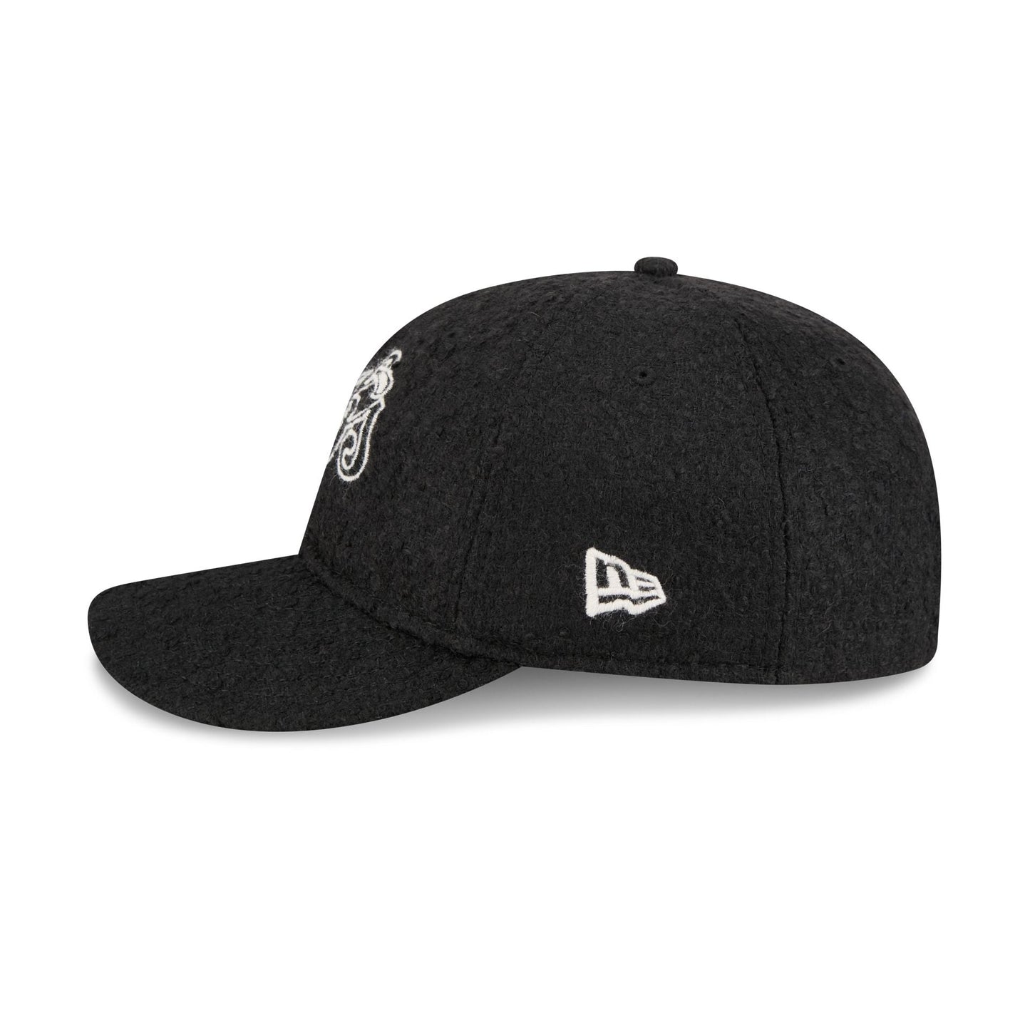 Chicago Cubs Navy Merino & Cashmere Moon Retro Crown 9FIFTY Adjustable Hat
