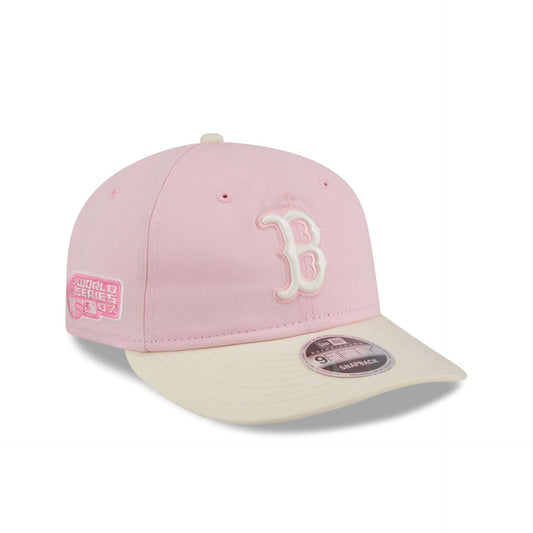Boston Red Sox Light Pink Retro Crown 9FIFTY Snapback Hat