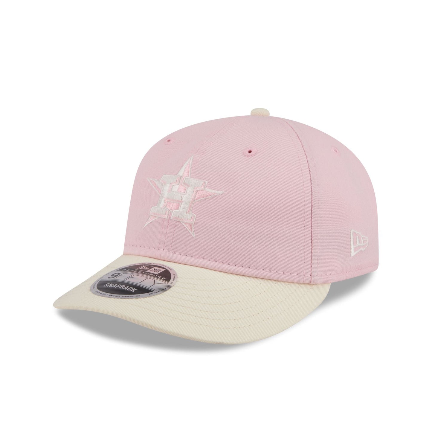 Houston Astros Light Pink Retro Crown 9FIFTY Snapback Hat
