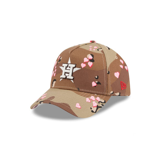 Houston Astros Camo Hearts 9FORTY A-Frame Snapback Hat
