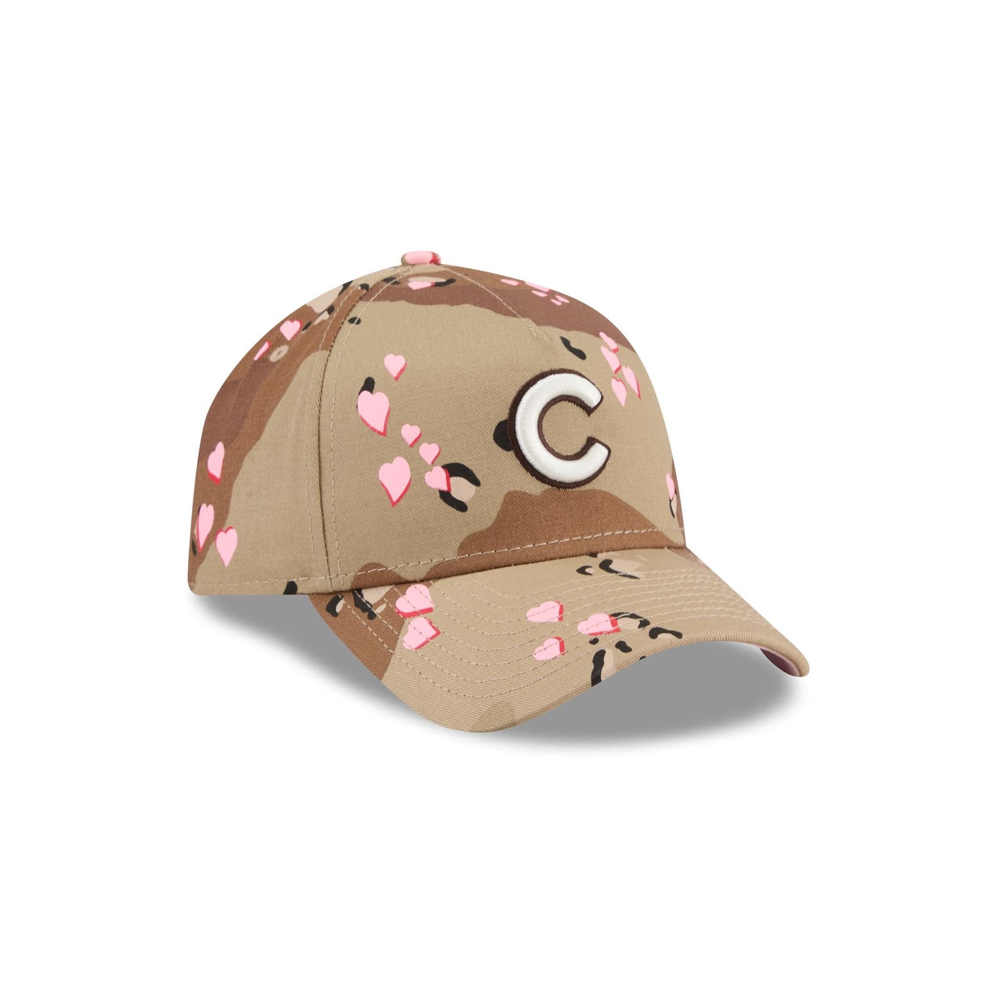 Chicago Cubs Camo Hearts 9FORTY A-Frame Snapback Hat