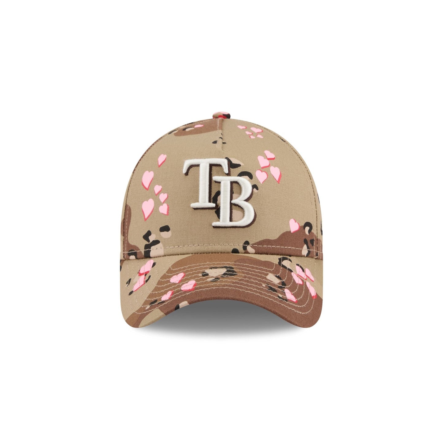 Tampa Bay Rays Camo Hearts 9FORTY A-Frame Snapback Hat