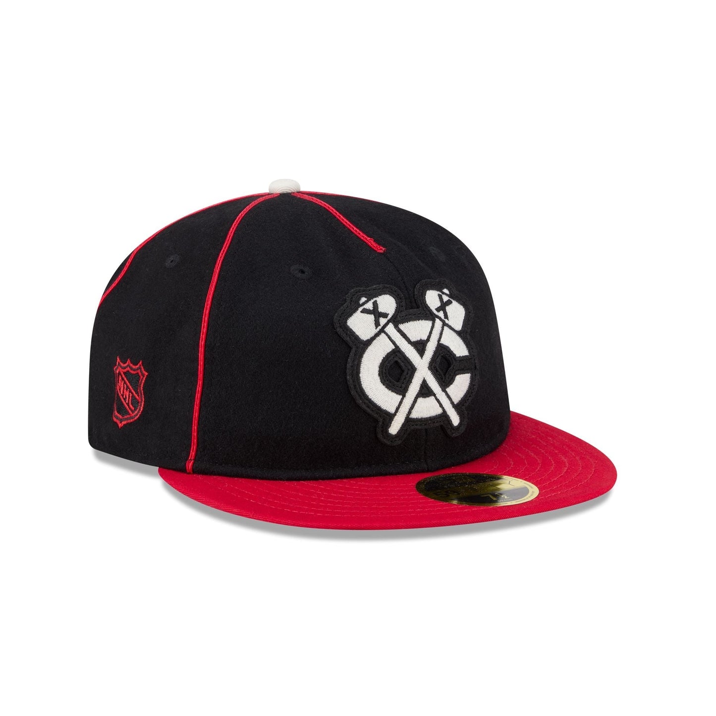 Chicago Blackhawks Felt Logo Retro Crown 59FIFTY Fitted Hat
