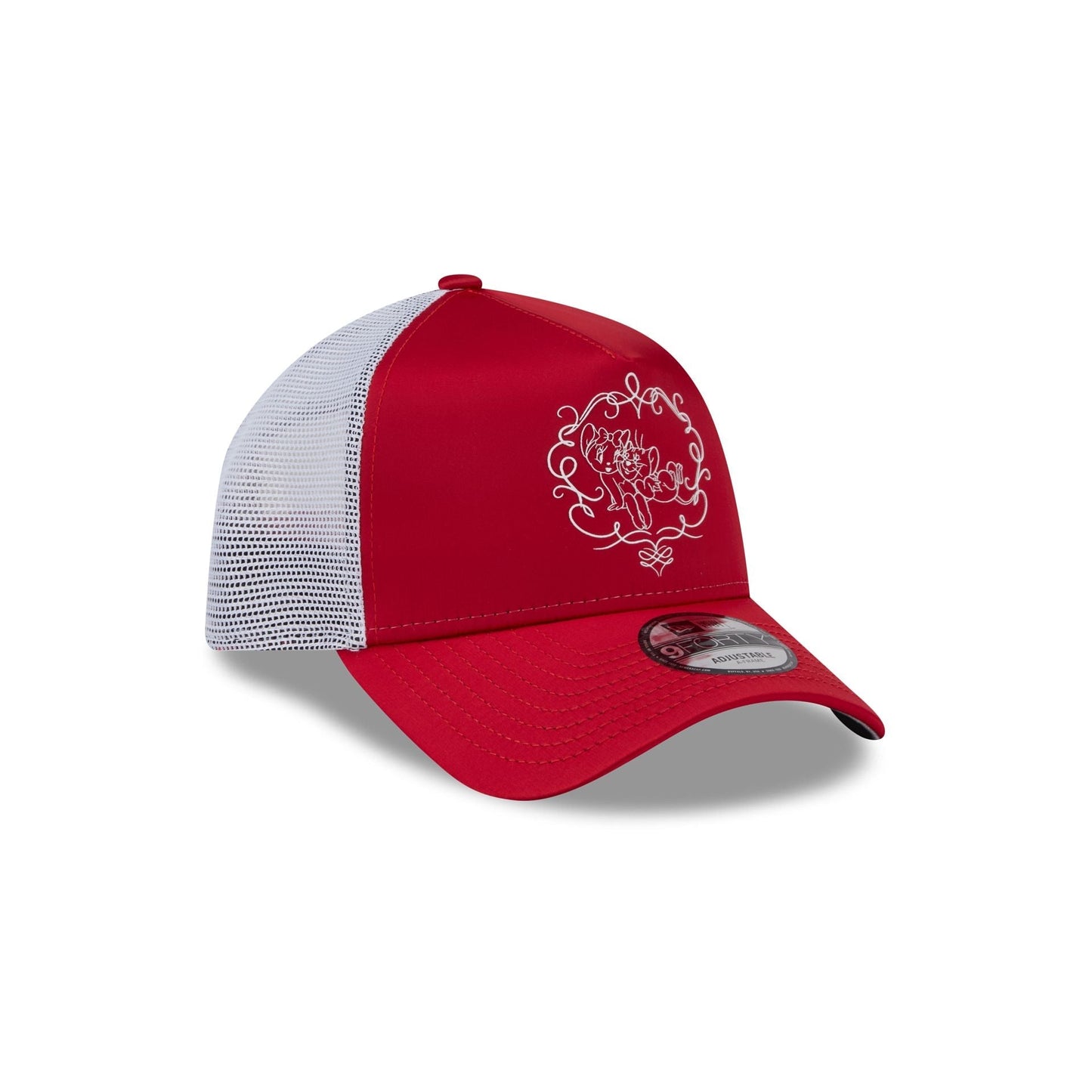 Tom and Jerry Jerry and Cherie Mouse 9FORTY A-Frame Trucker Hat