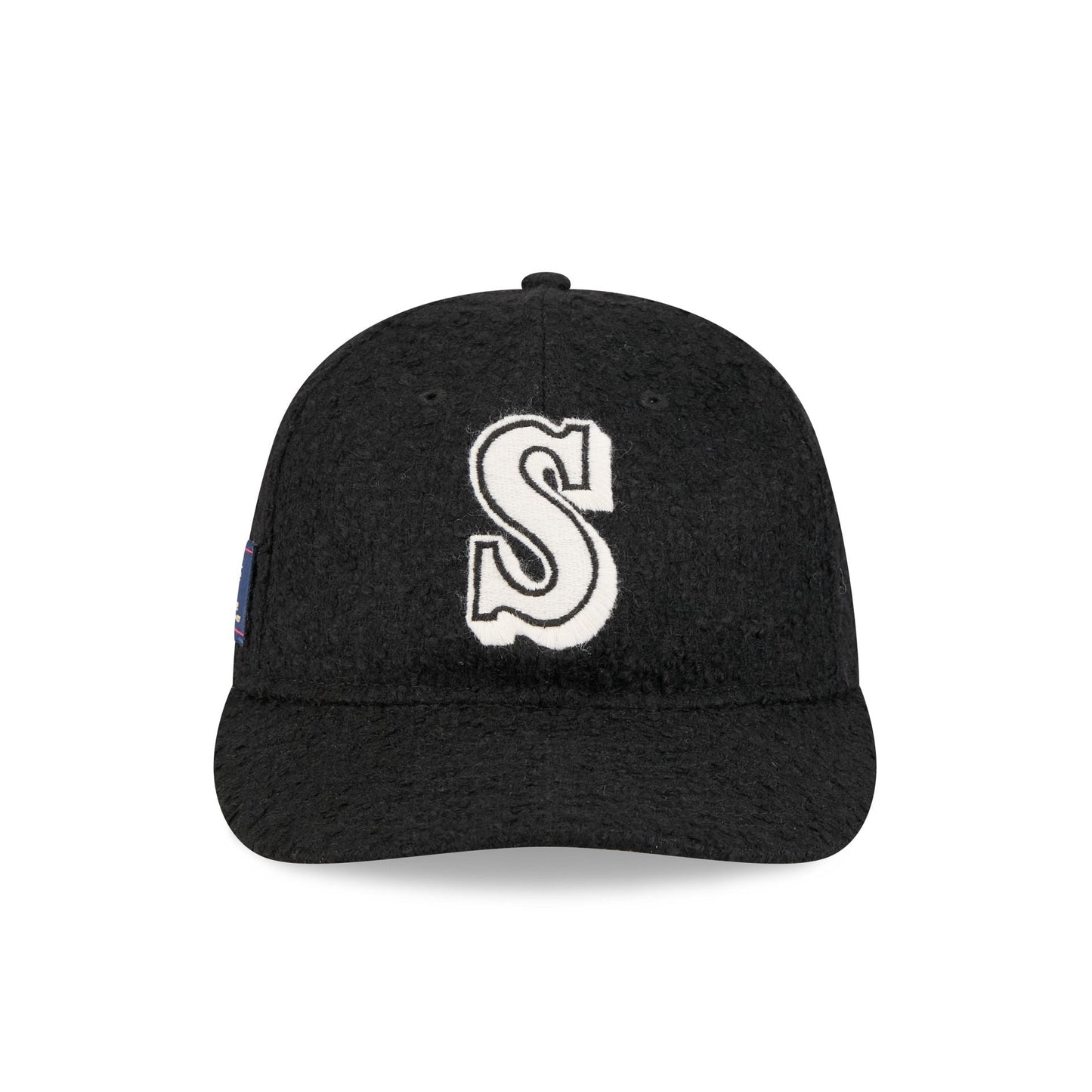 Seattle Mariners Navy Merino & Cashmere Moon Retro Crown 9FIFTY Adjustable Hat