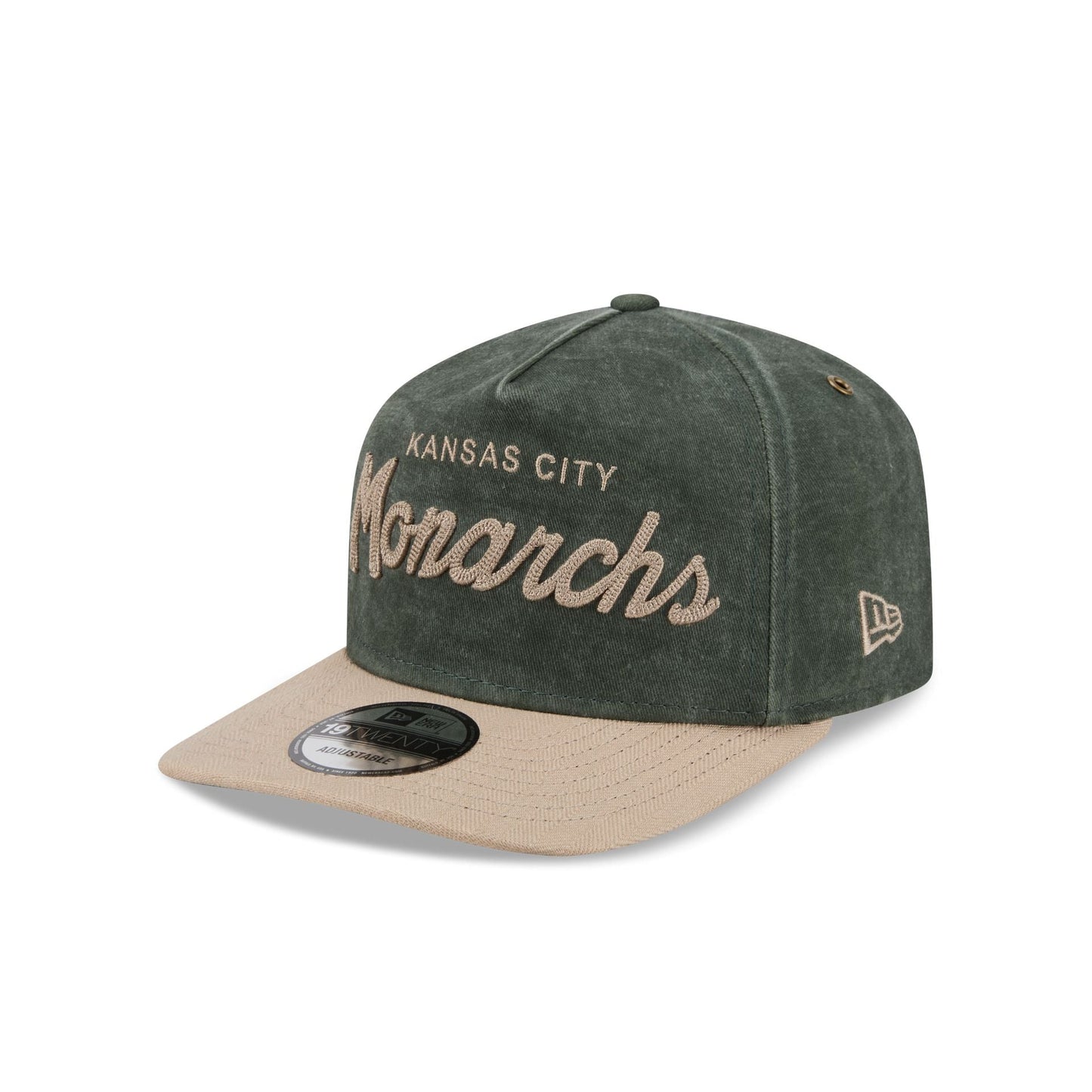Kansas City Monarchs Chainstitch Dark Green 19TWENTY Adjustable Hat