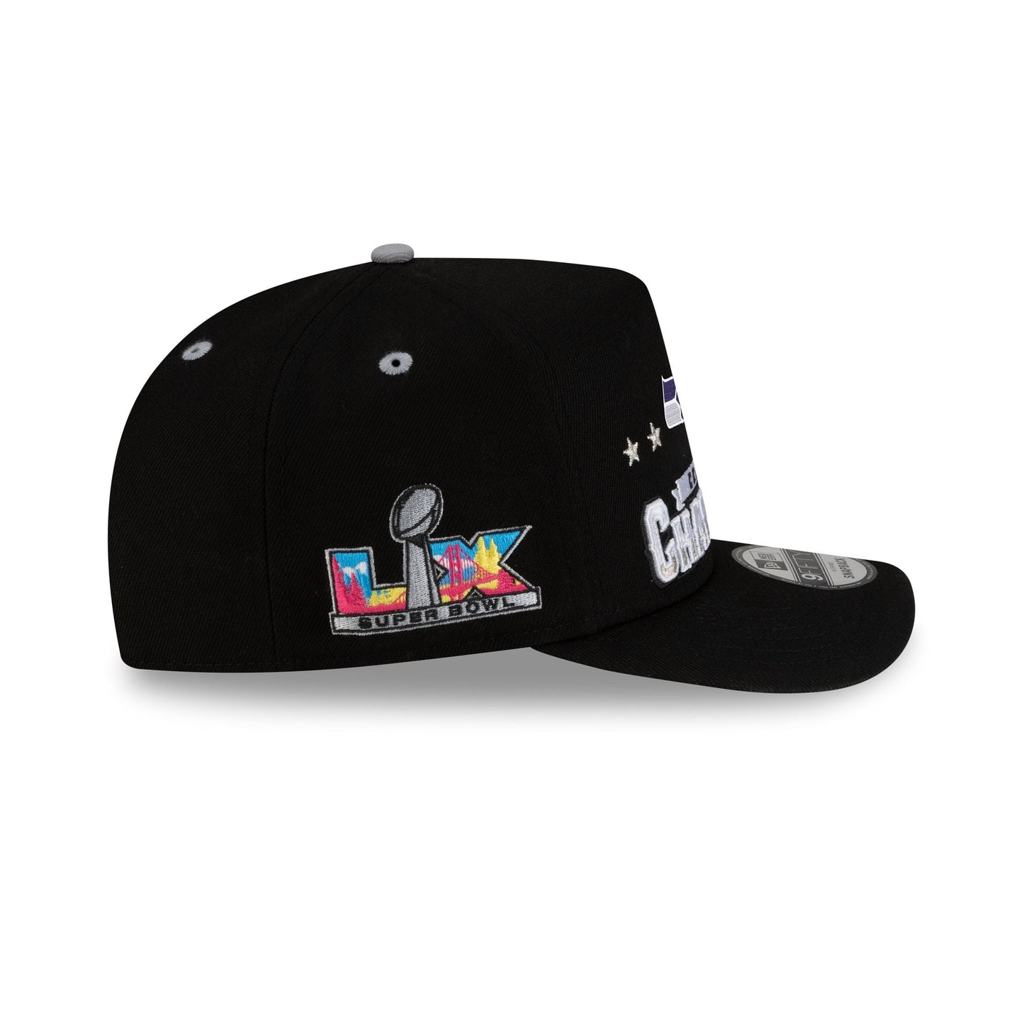 Seattle Seahawks 2025-2026 Conference Champions Locker Room 9FIFTY A-Frame Snapback Hat