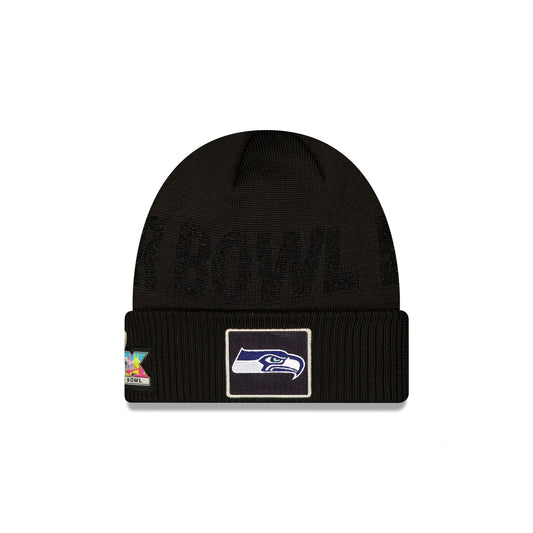Seattle Seahawks Super Bowl LX Sideline Beanie Hat