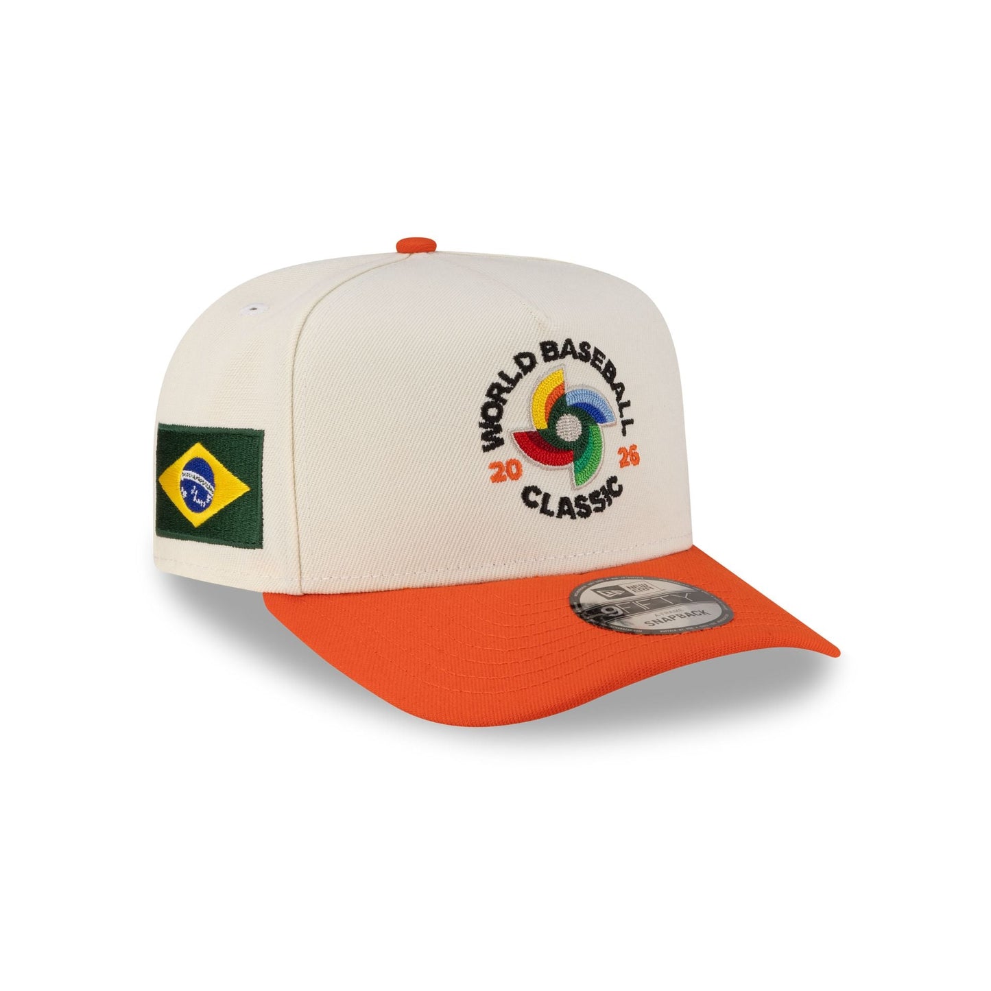Brazil 2026 World Baseball Classic Chrome White 9FIFTY A-Frame Snapback Hat
