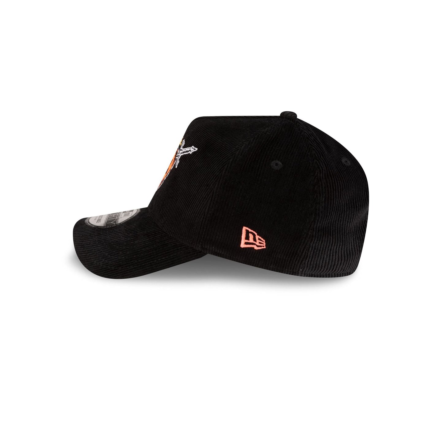 Stranger Things Hellfire Club Black Corduroy 9FORTY A-Frame Snapback Hat
