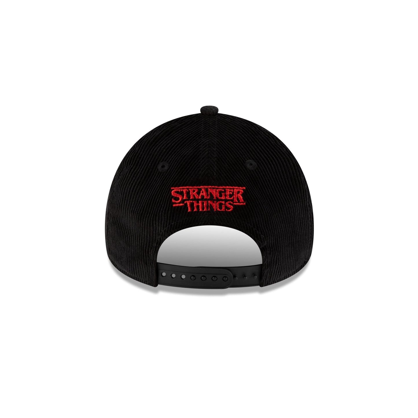 Stranger Things Hellfire Club Black Corduroy 9FORTY A-Frame Snapback Hat