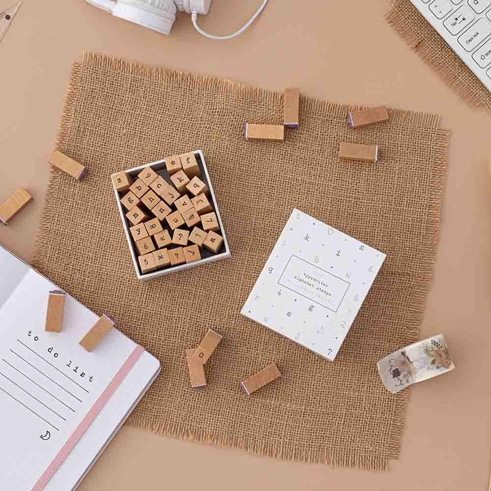 Tsuki Bullet Journal Typewriter Style Alphabet Stamp Set ☾