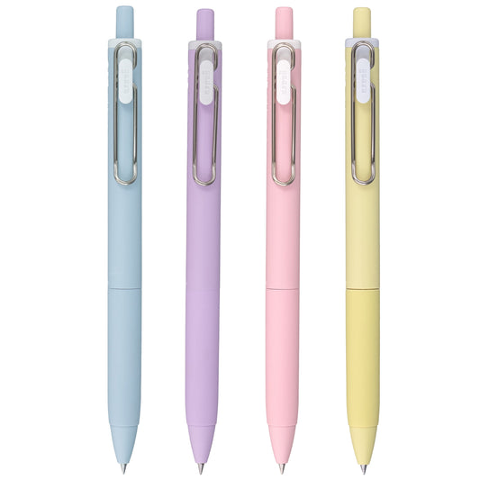 uniball™ ONE, Gel Pen, 0.5mm, Black, 4 Count, Macaron Colors