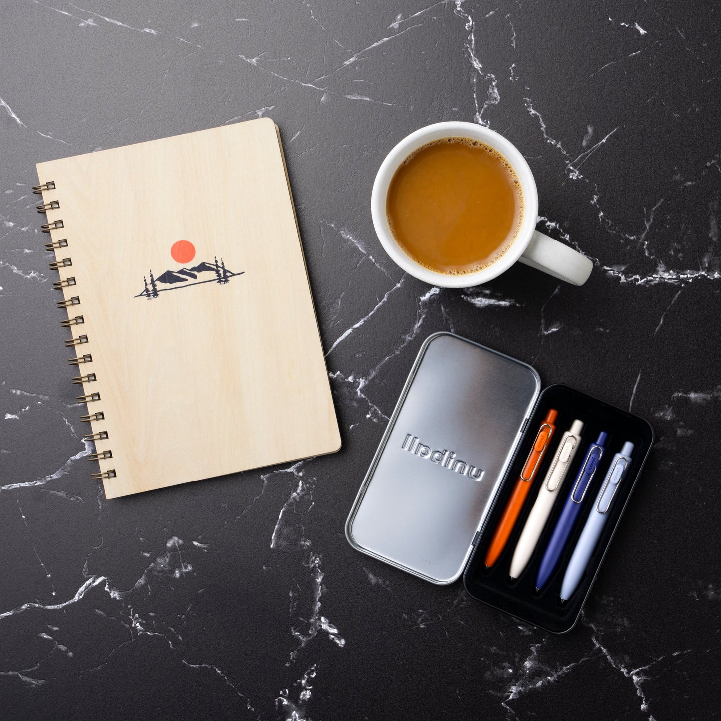 uniball™ One P Exclusive 4 Count Tin with Mandarin Orange, Yogurt, Grape, and Soda Barrel Colors