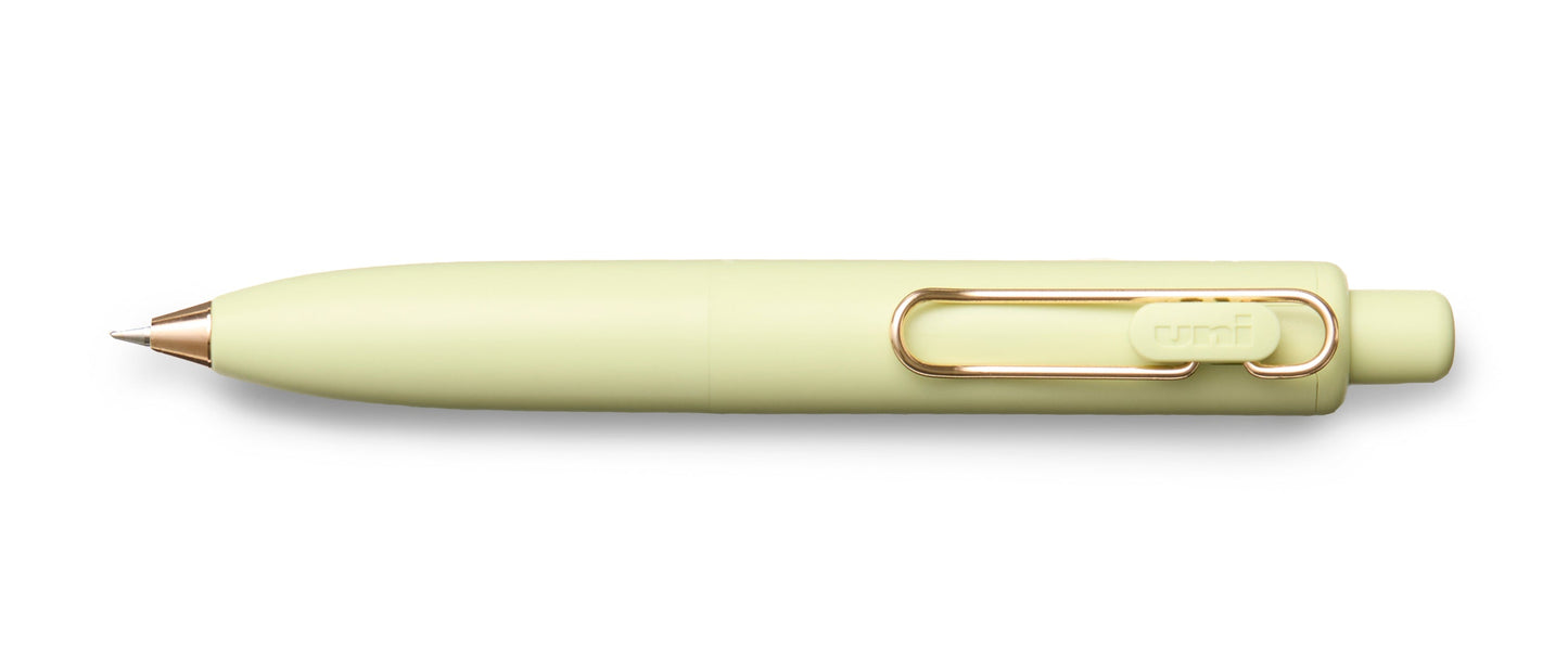 uniball™ One P 2 Count, Gel, 0.5mm, Yogurt and La France with Gold Clips
