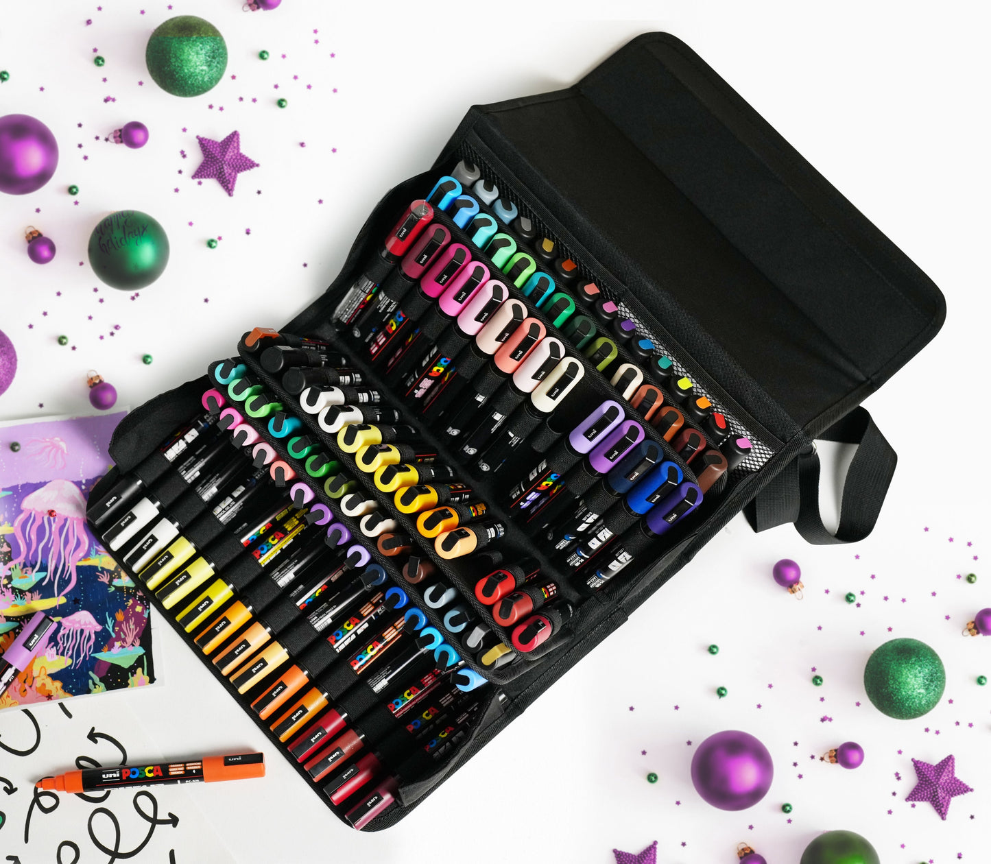 uni® POSCA® Exclusive Special Edition Set, 105 Count Kit including 3M & 5M Colors