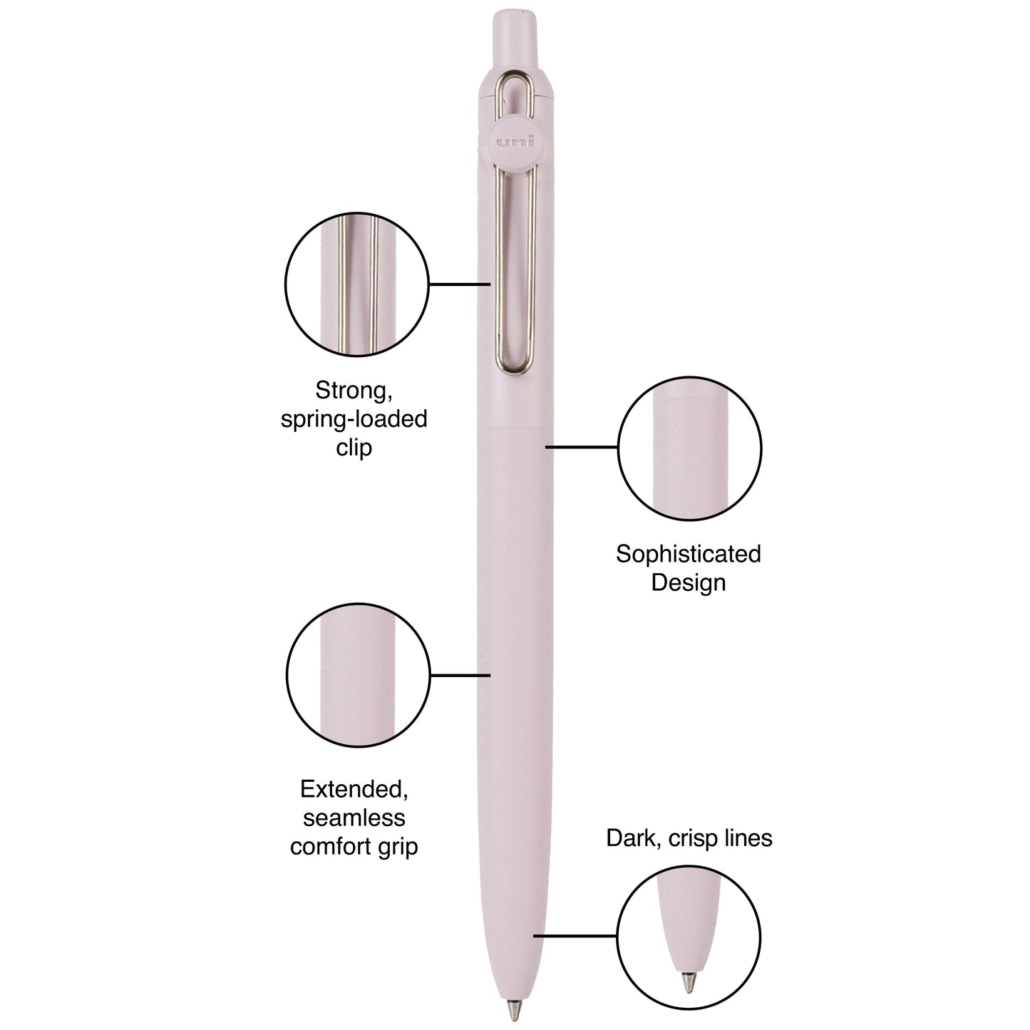 uniball™ Zento, 0.7 mm, Liquid Gel Ink Retractable Pens