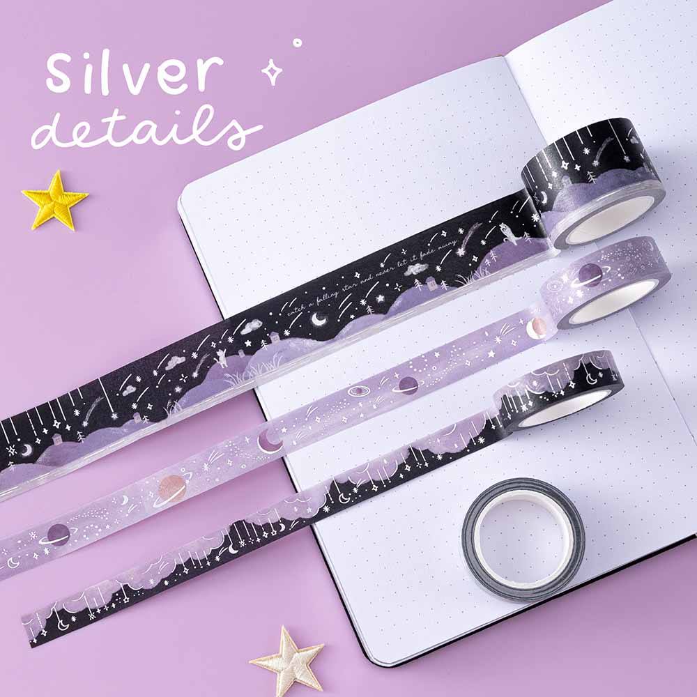 Tsuki ‘Falling Stars’ Washi Tape Set ☾
