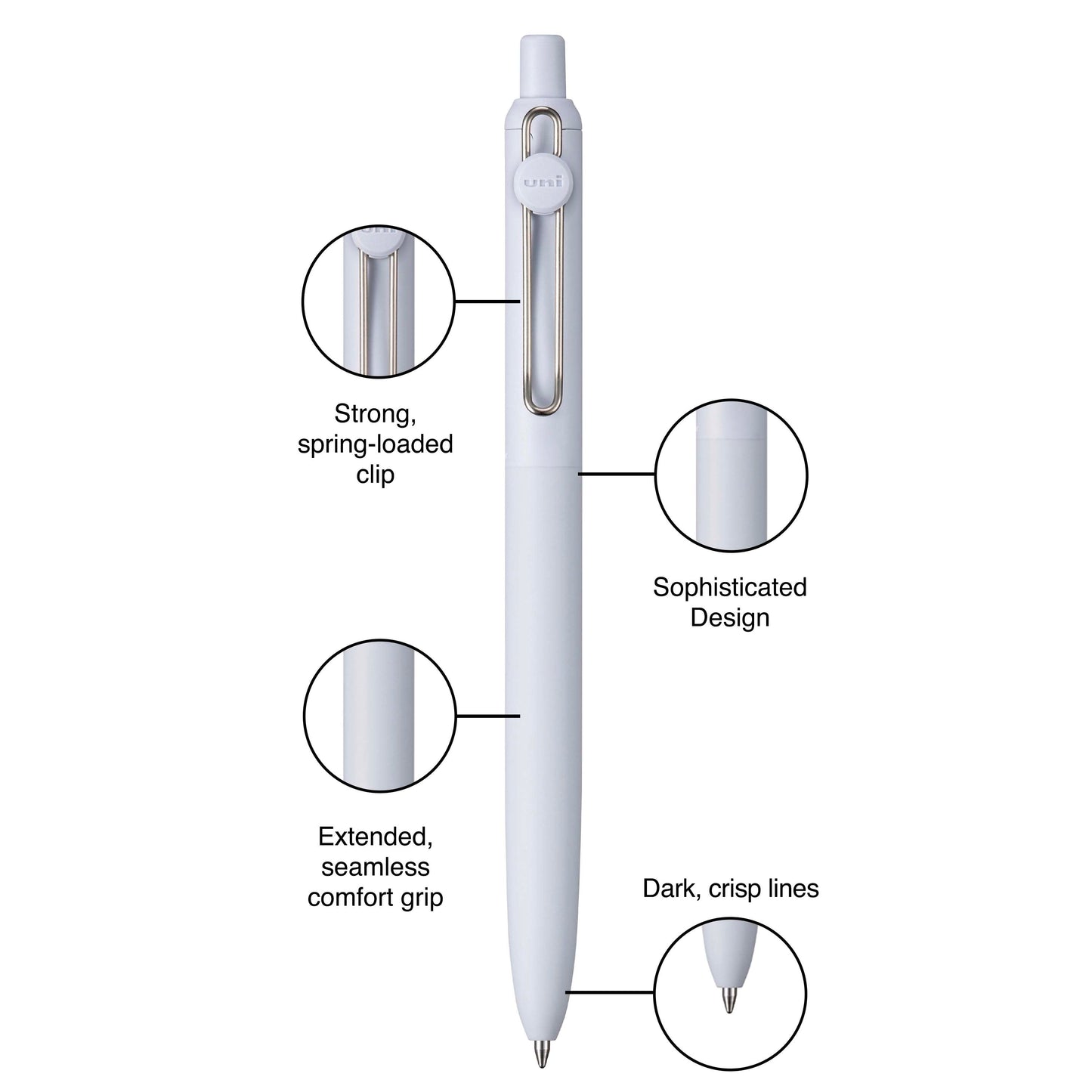 uniball™ Zento, 0.7 mm, Liquid Gel Ink Retractable Pens