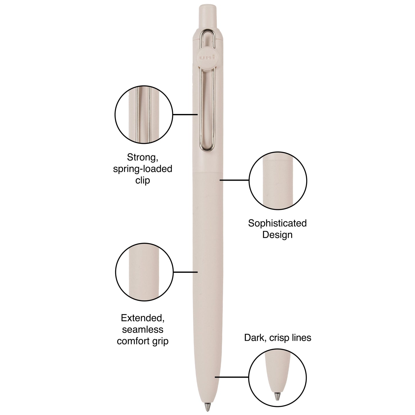 uniball™ Zento, 0.7 mm, Liquid Gel Ink Retractable Pens