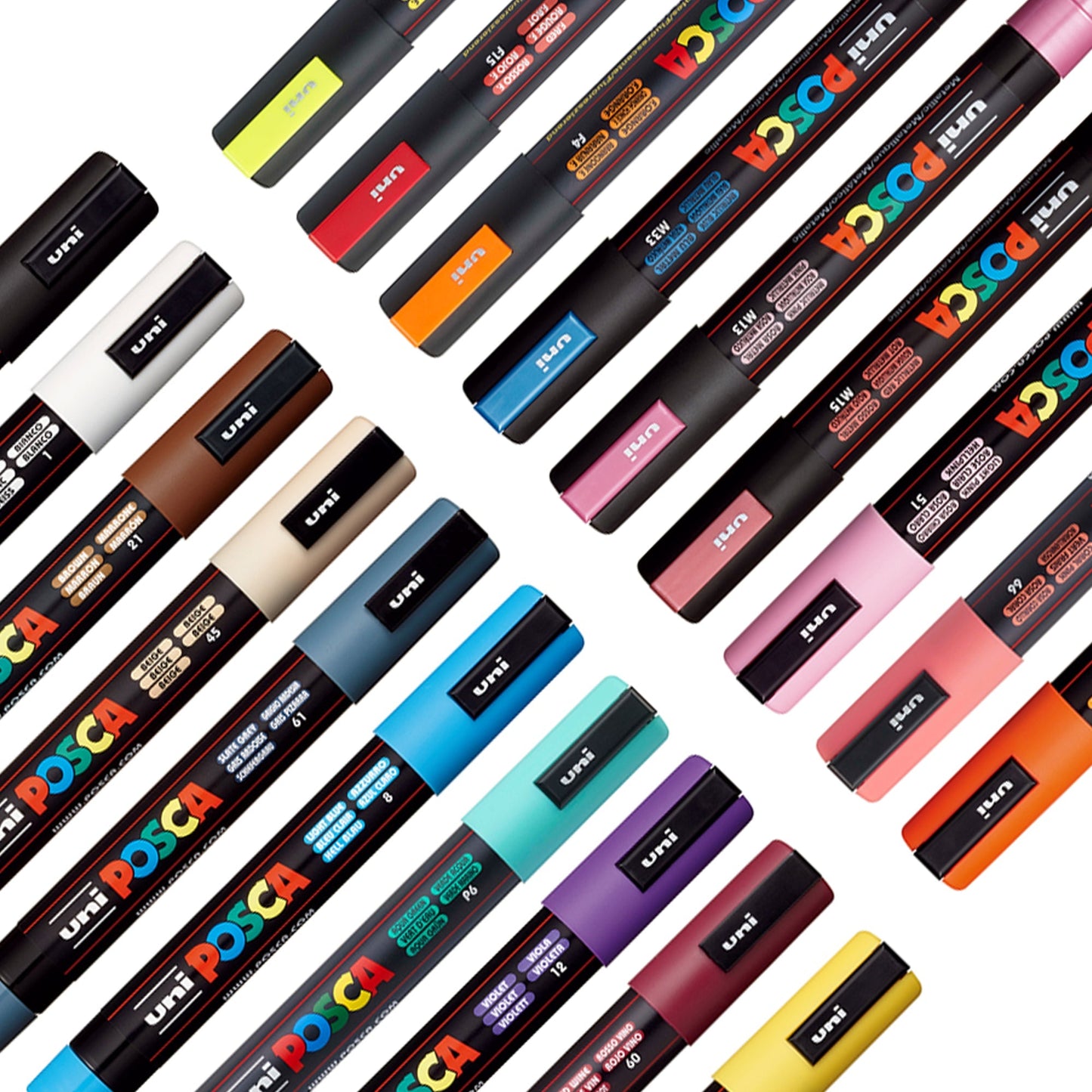 uni® POSCA® PC-5M, Water-Based Paint Markers (16 Pack)
