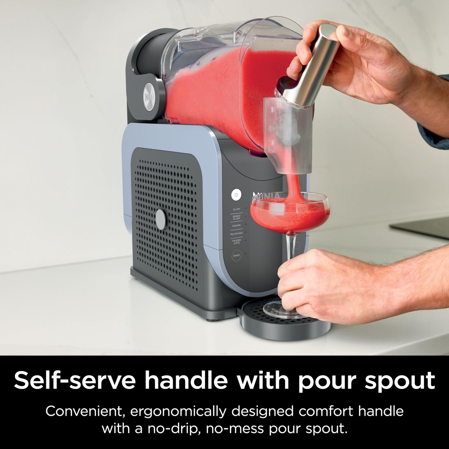 Ninja SLUSHi Professional Frozen Drink Maker, Slushie Machine with RapidChill Technology, 88 oz Capacity, 5 Preset Programs for Margaritas