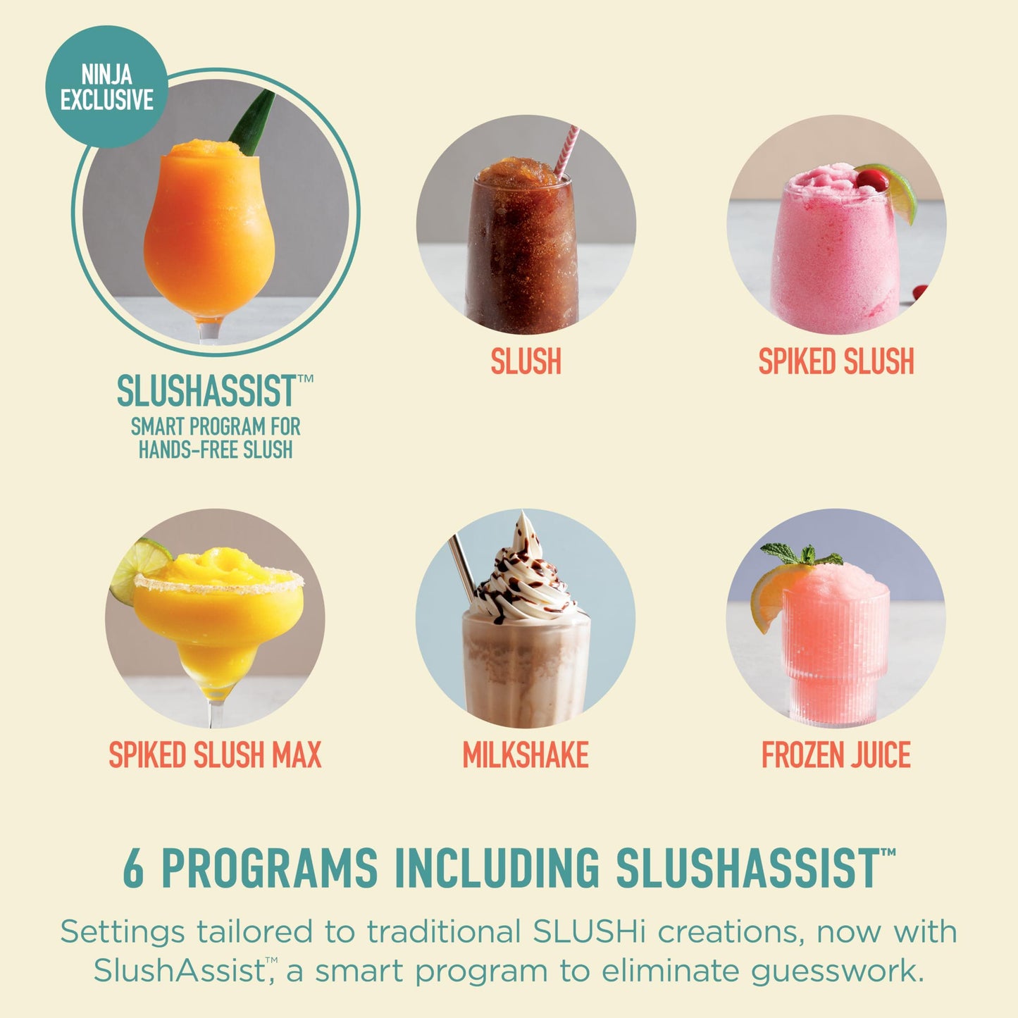 Ninja SLUSHi Max XXL Smart Frozen Drink Maker, 150 oz Party-Size Capacity, No Ice Needed, 6 Preset Programs, Keeps Ideal Temperature Texture
