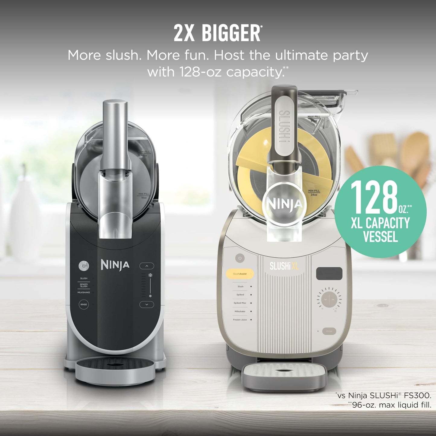 Ninja SLUSHi XL Smart Frozen Drink Maker, Slush Machine with SlushAssist Technology, 150 oz Capacity, Makes Sodas, Margaritas, Frappes
