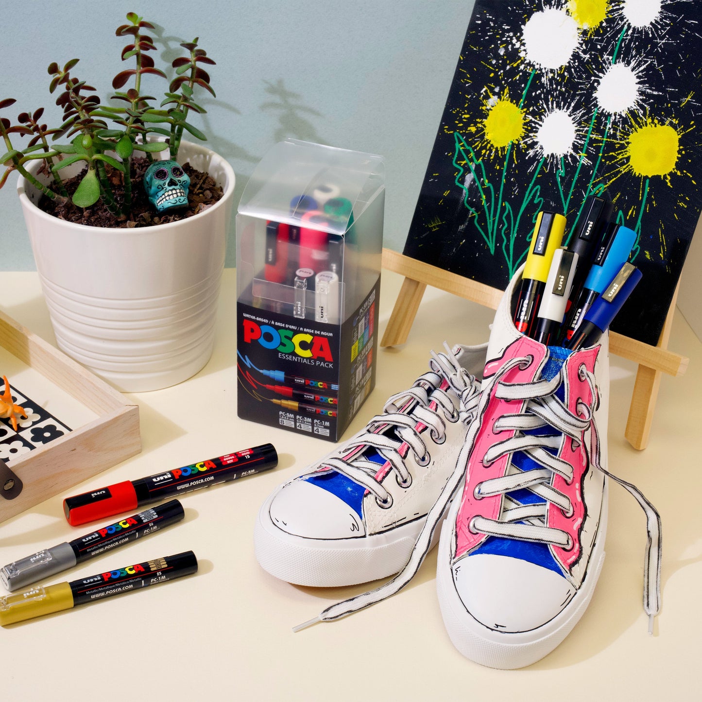 uni® POSCA® Essential Pack Water-Based Paint Markers (16 Pack)