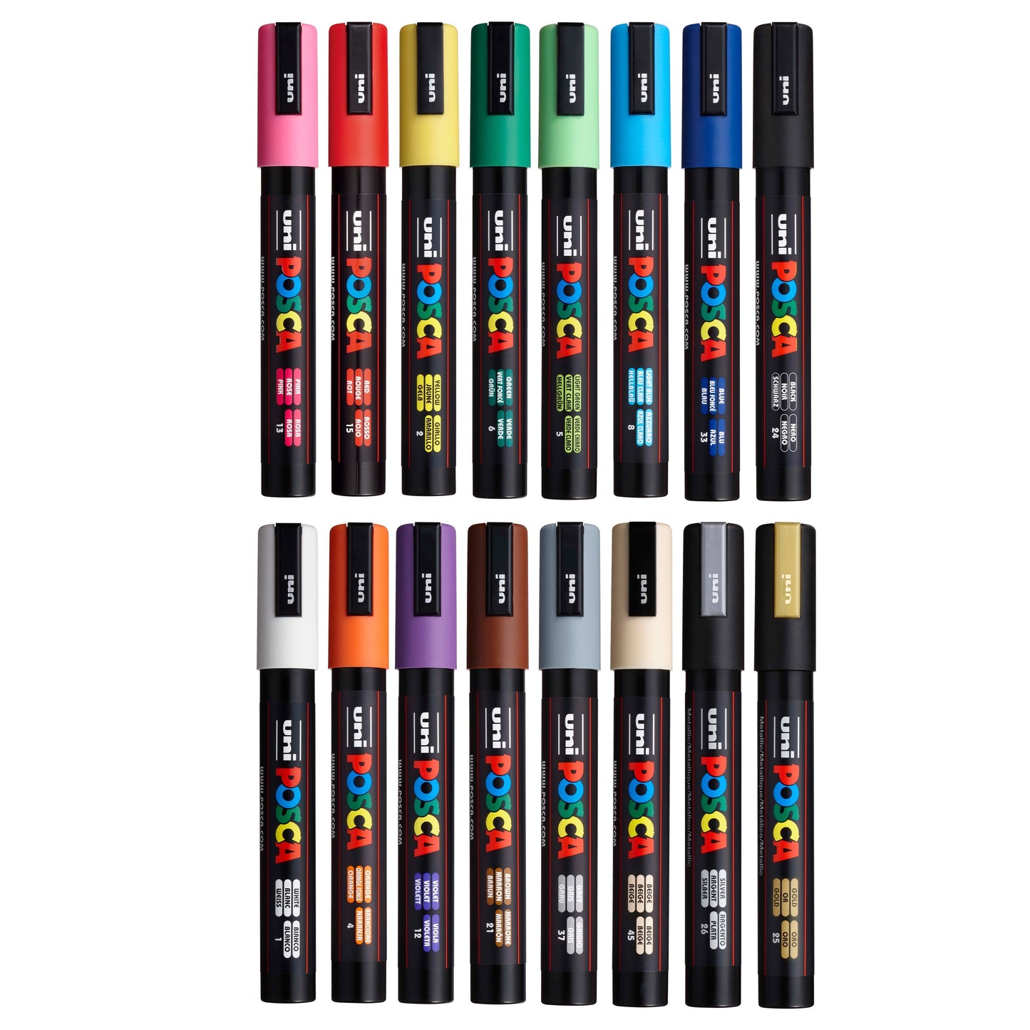uni POSCA® PC-5M Exclusive Special Edition Set (16 Pack)