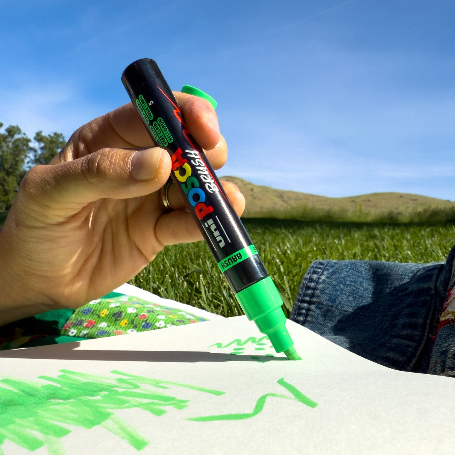 uni® POSCA® PC-5BR, Water-Based Brush Tip Paint Markers (8 Pack)