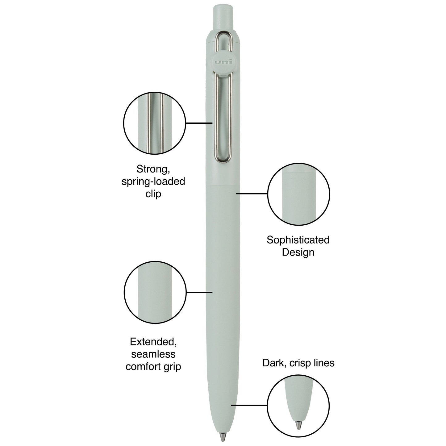 uniball™ Zento, 0.7 mm, Liquid Gel Ink Retractable Pens