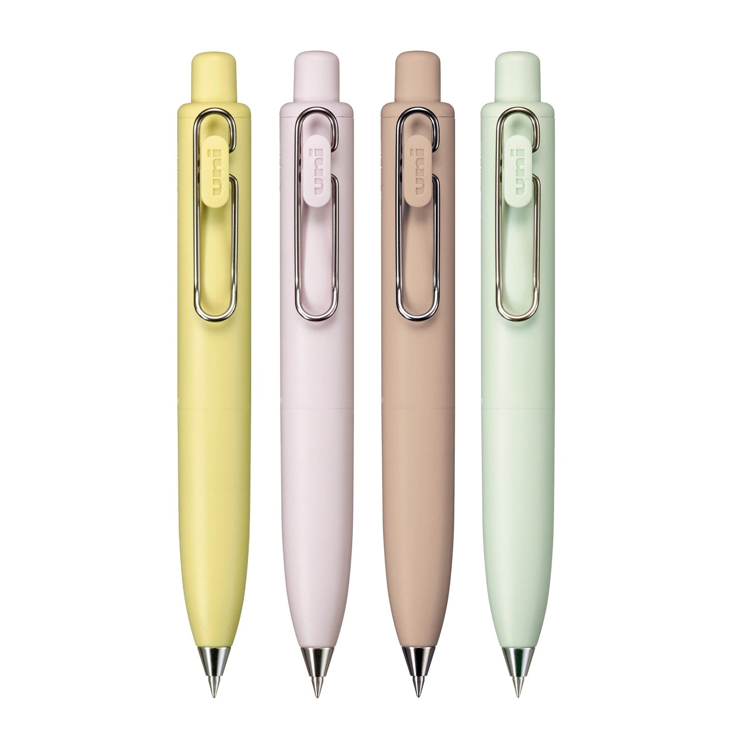 uniball™ One P 4 Count, Gel, 0.5mm, Peach, Banana, Coffee, and Mint Barrel Colors