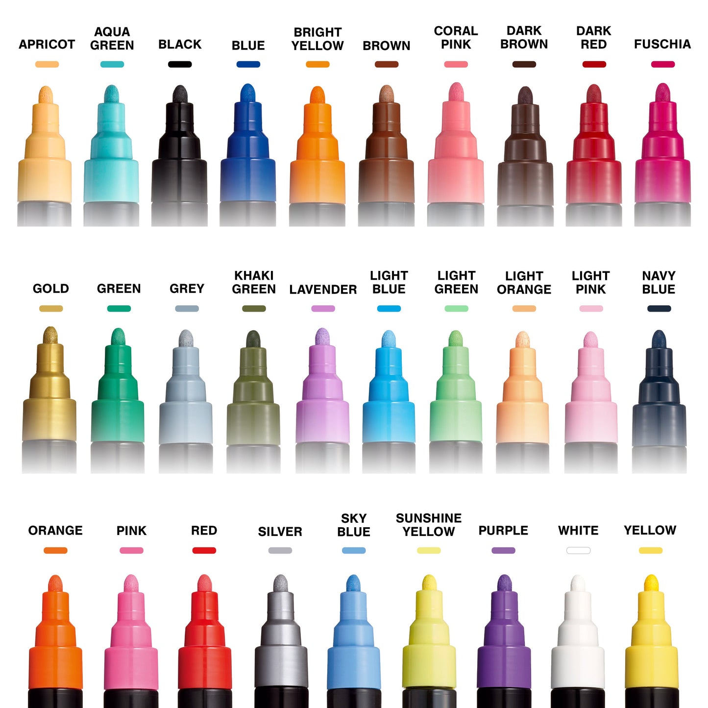 uni® POSCA® PC-5M, Water-Based Paint Markers (29 Pack)